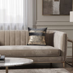 Inspire Me! Home Decor Leyla Charcoal Gold Pillow