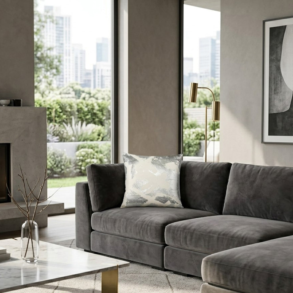 Inspire Me! Home Decor Zara Ivory Pillow