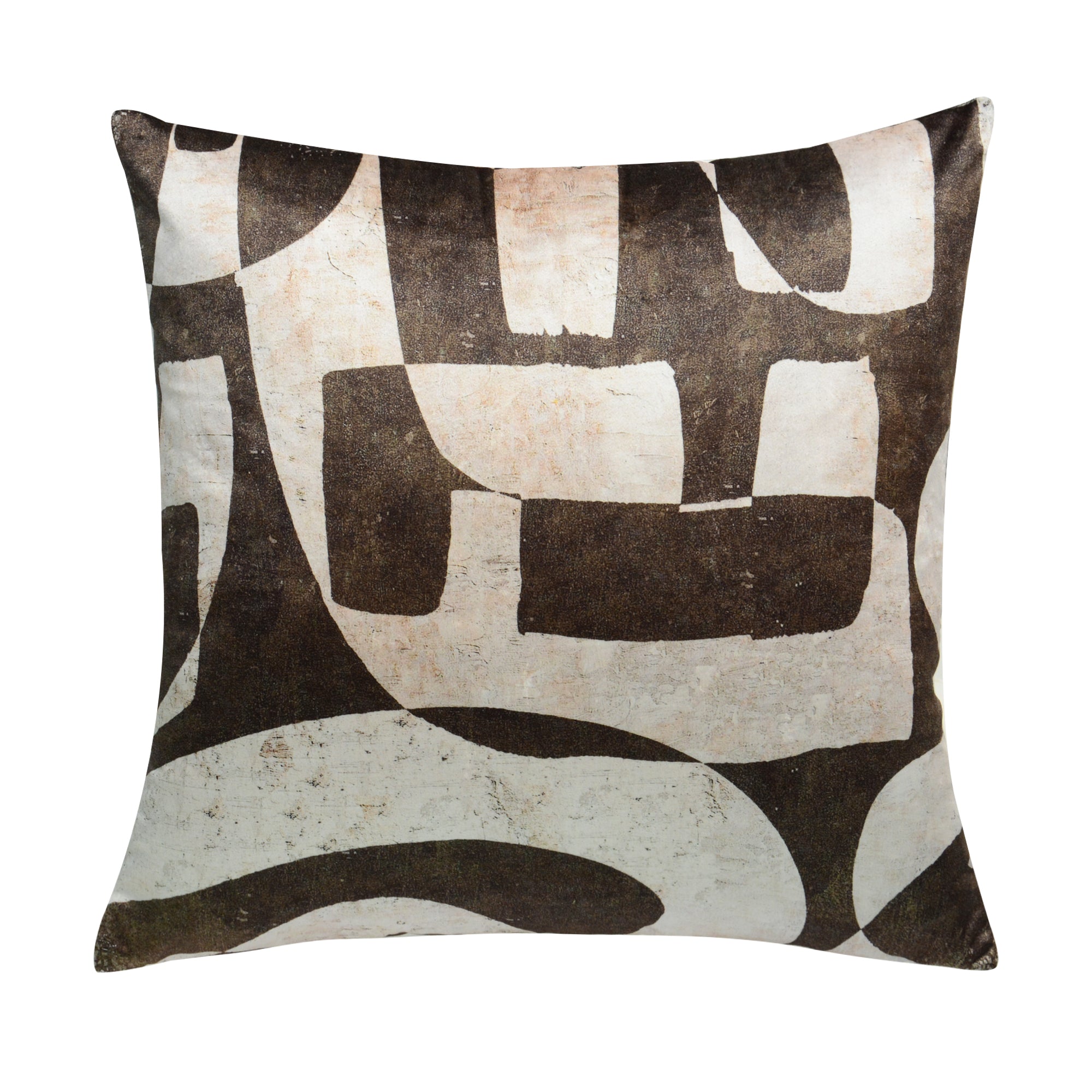 Forest Green Abstract Square Pillow