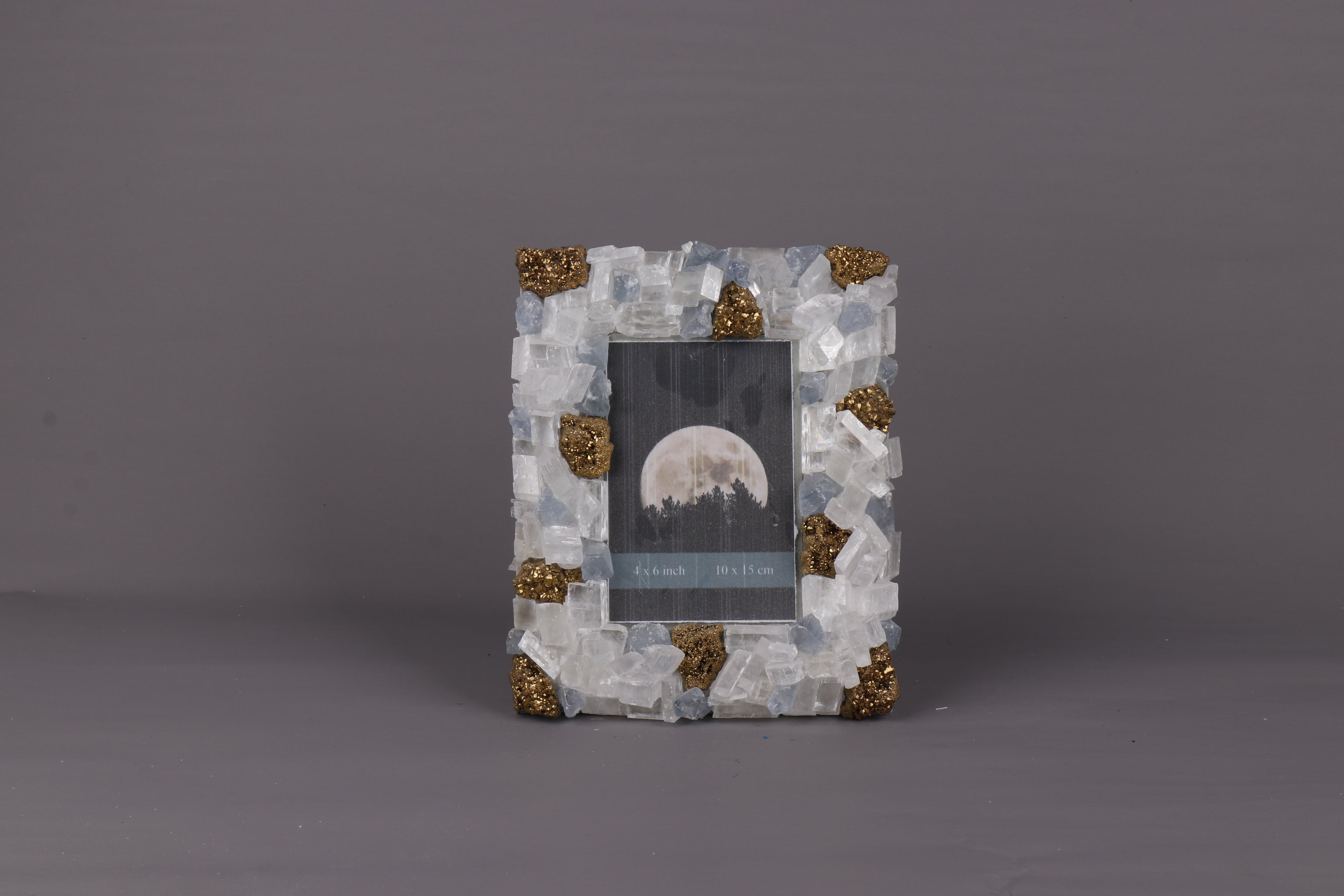 Belle Pyrite and Quartz Picture Frame