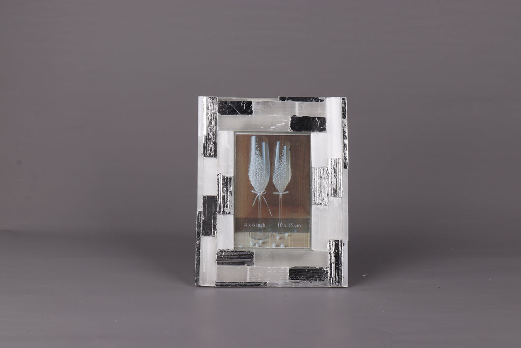 Home Decor Maya White Silver Photo Frame