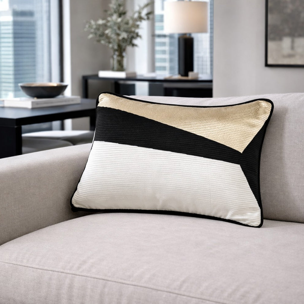 Hudson Black Velvet Pillow