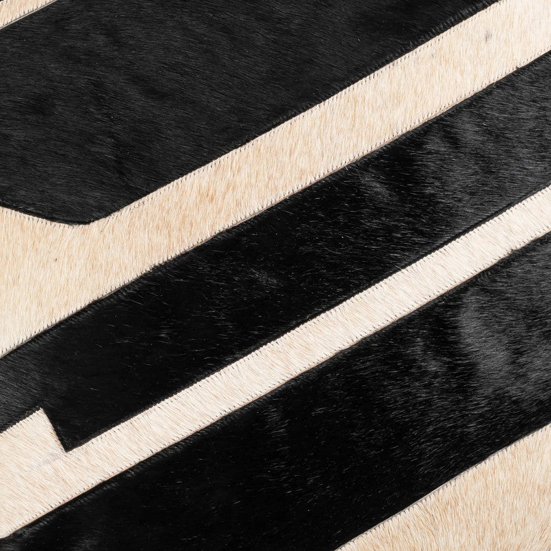 Hudson Black Hide Pillow