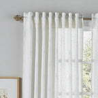 Iris Ivory Linen Panel