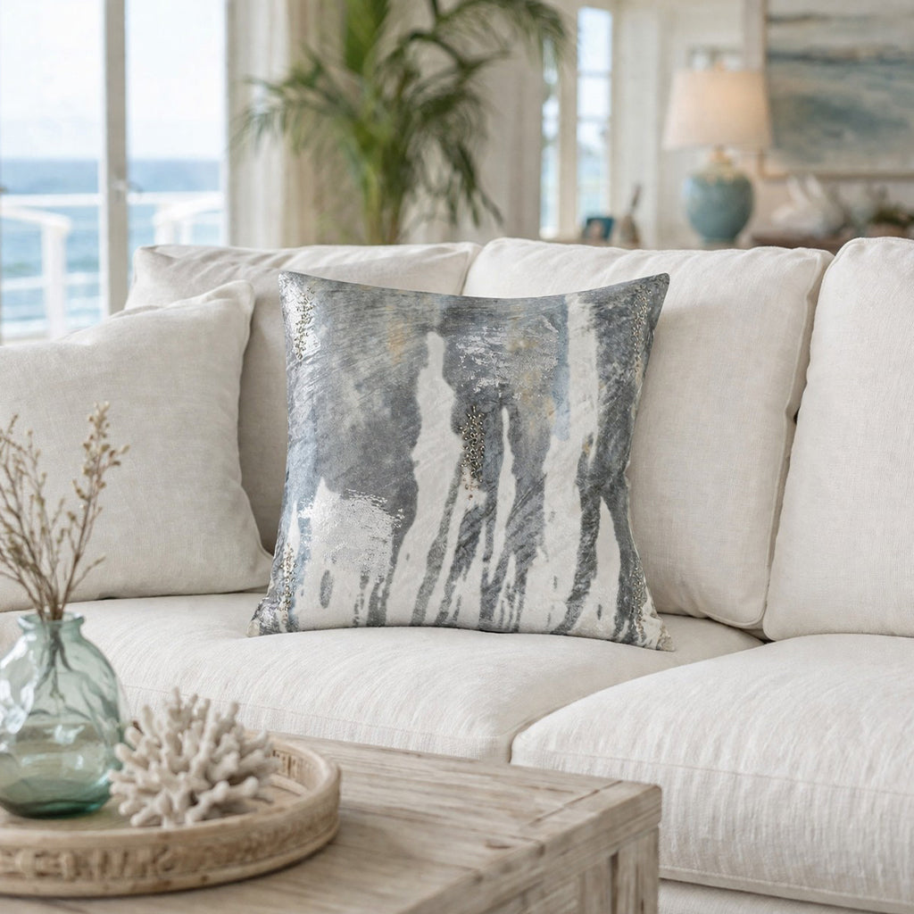 Islay Blue Velvet Pillow