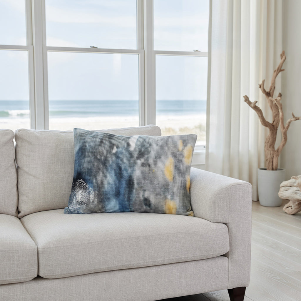 Islay Blue Velvet Pillow