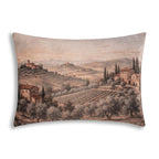 Italy Tuscan Landscape Pillow