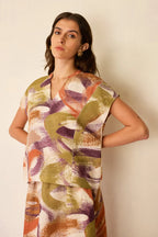Geometric Brushstroke Co-ord Set