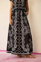 Black Geometric Ikat Co-ord Set