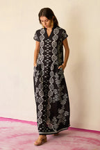 Black Geometric Ikat Co-ord Set