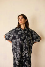 Black Floral Ikat Classic Co-ord Set
