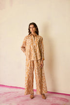 Sand Oversized Ikat Co-ord Set