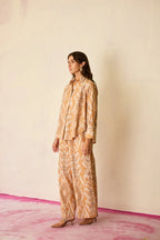 Sand Oversized Ikat Co-ord Set