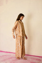 Sand Oversized Ikat Co-ord Set