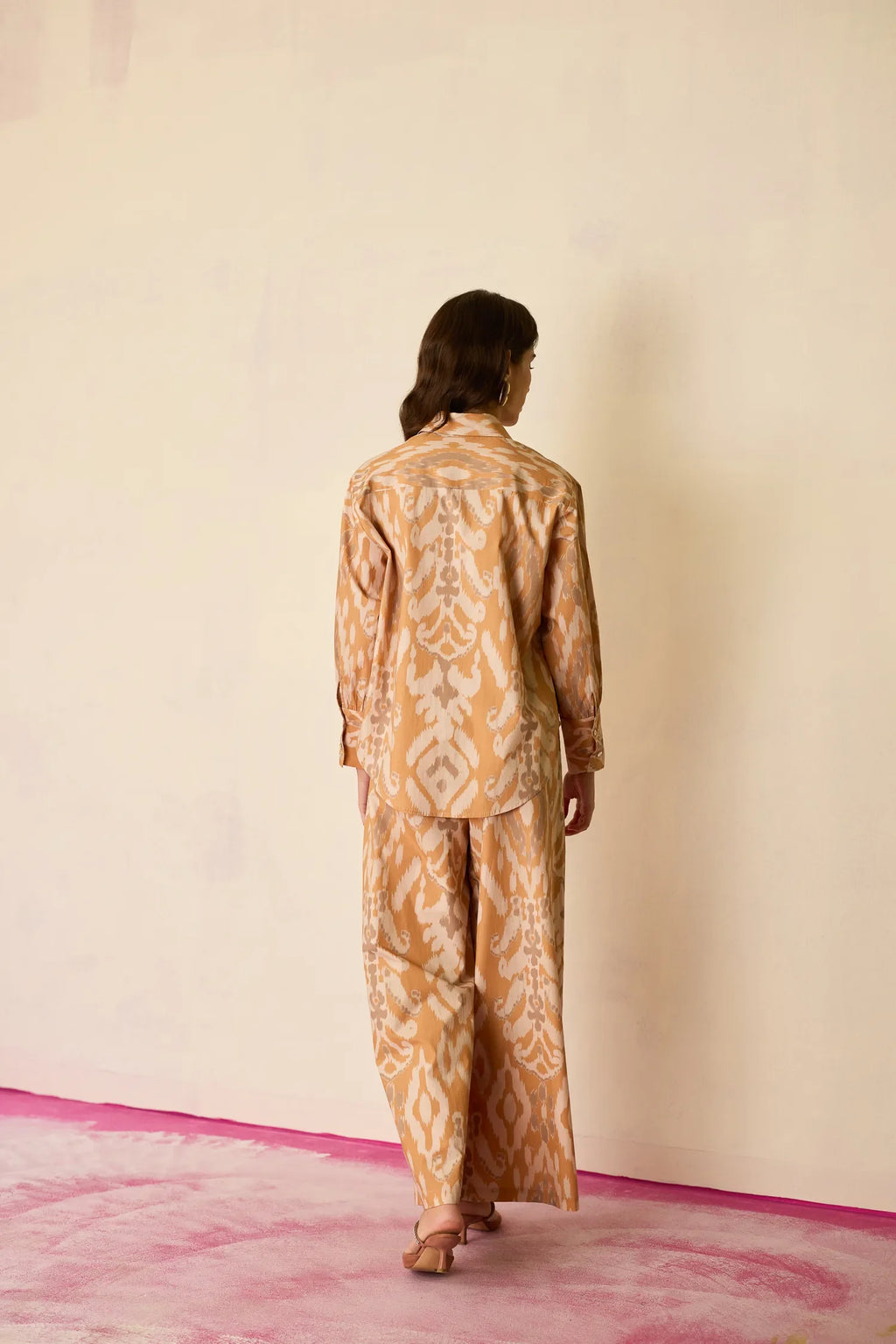 Sand Oversized Ikat Co-ord Set