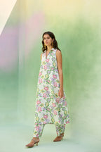 Ivory Floral Ikat Co-ord Set