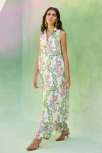 Ivory Floral Ikat Co-ord Set