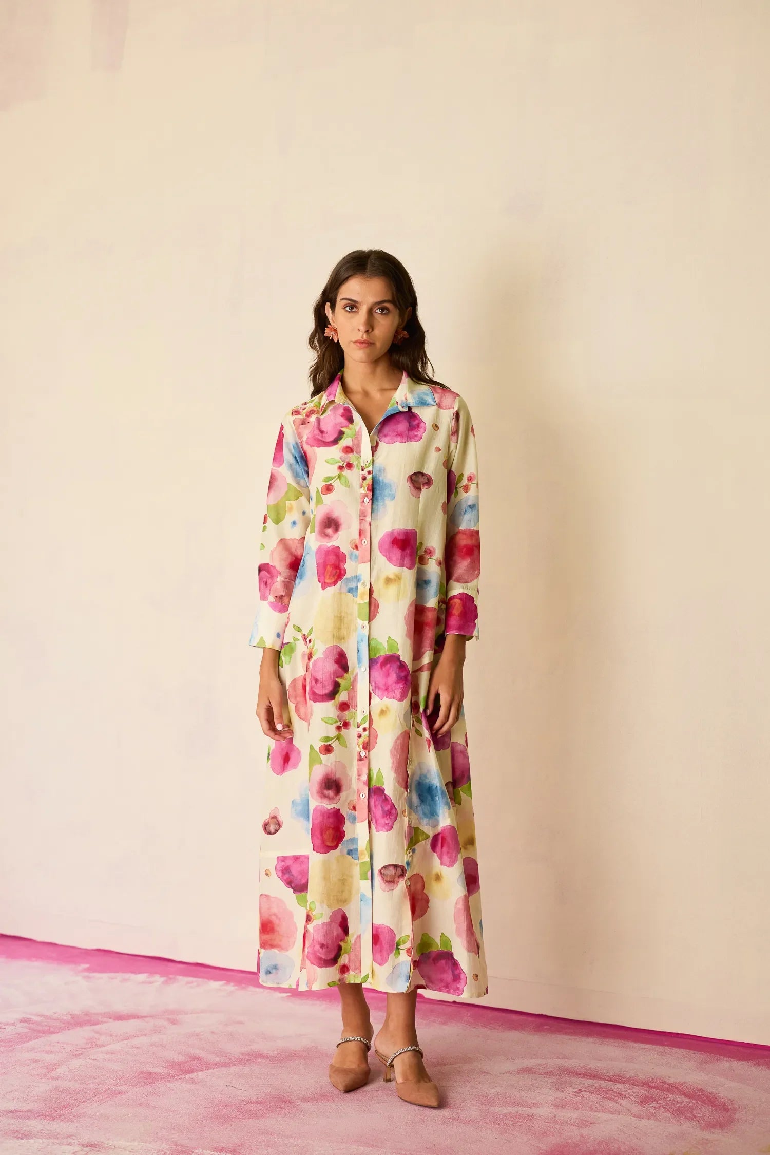 Californian Poppies Shirt Dress