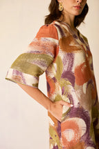 Brushstroke Mini Shift Dress