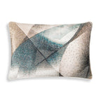 Blue and Grey Jade Oblong Pillow