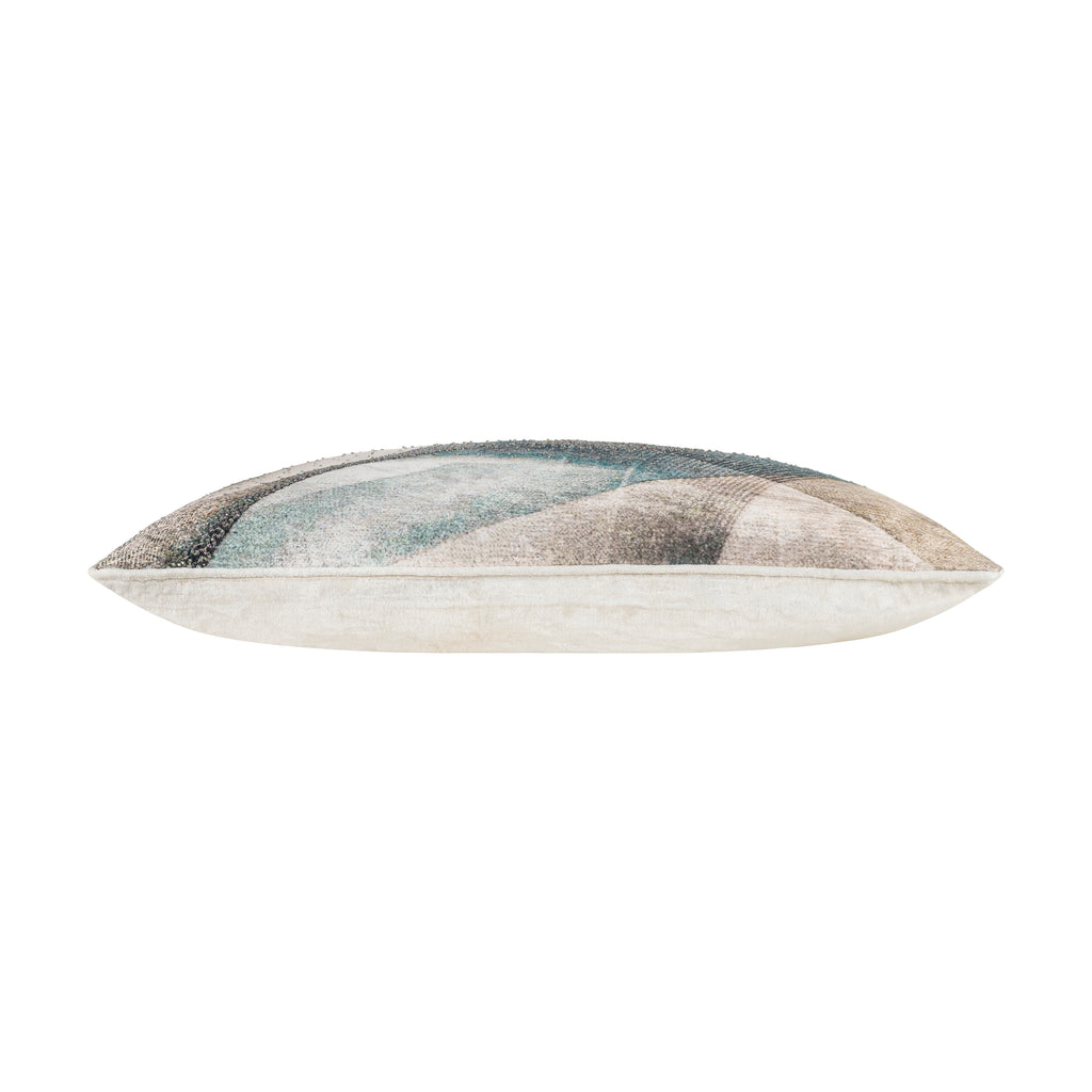 Blue and Grey Jade Oblong Pillow