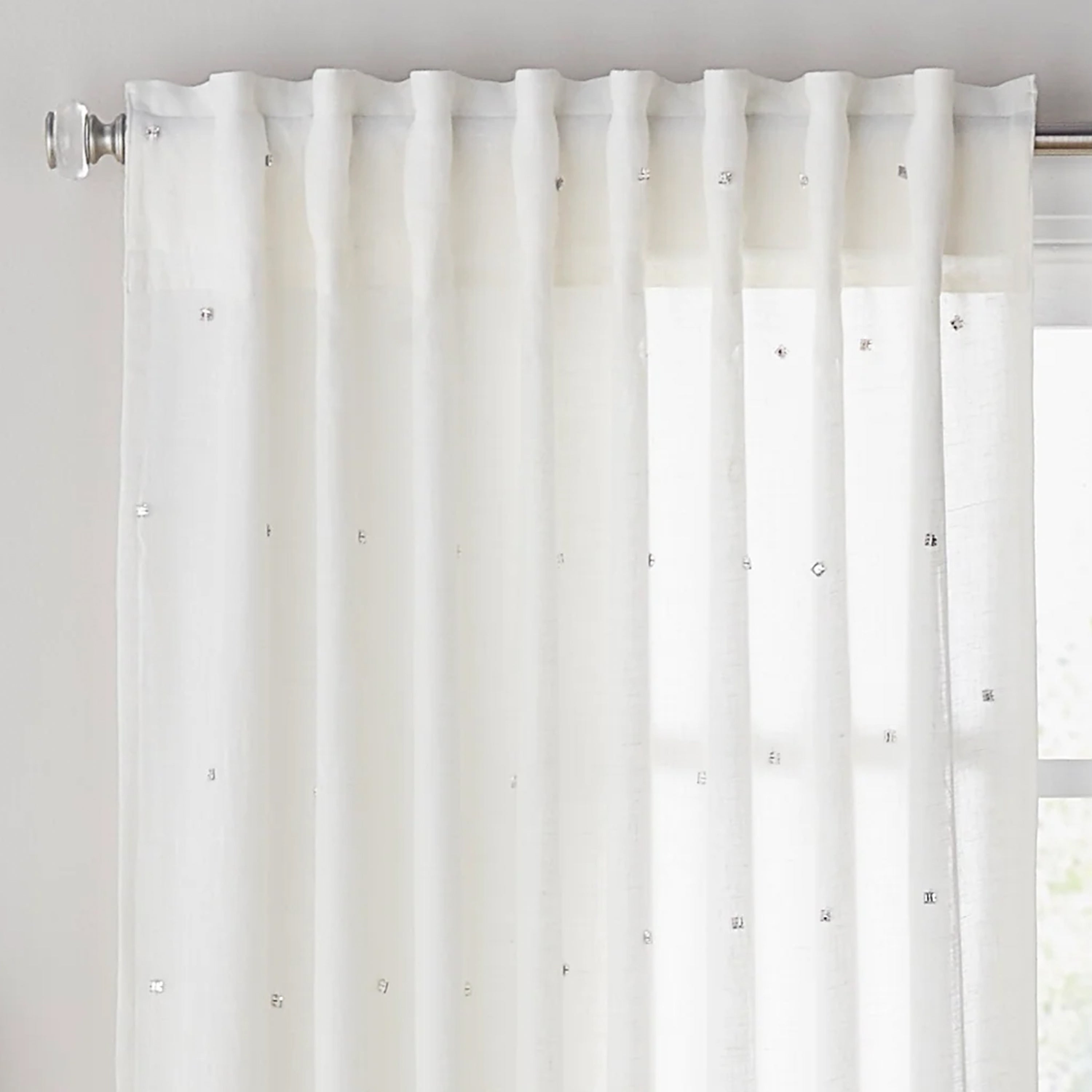 Jewel Ivory Linen Panel