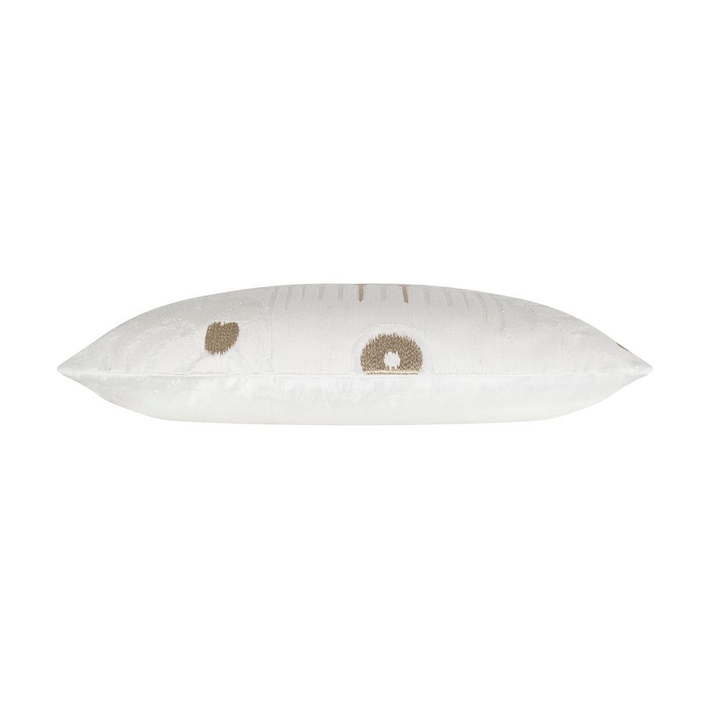 Kas Ivory Gold Ikat Pillow