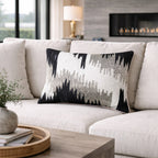 Kas Ivory Black Lumbar Pillow
