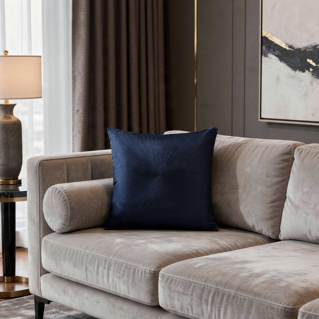 Kas Navy Starburst Pillow