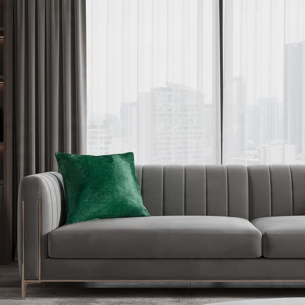 Lagos Green Hide Pillow