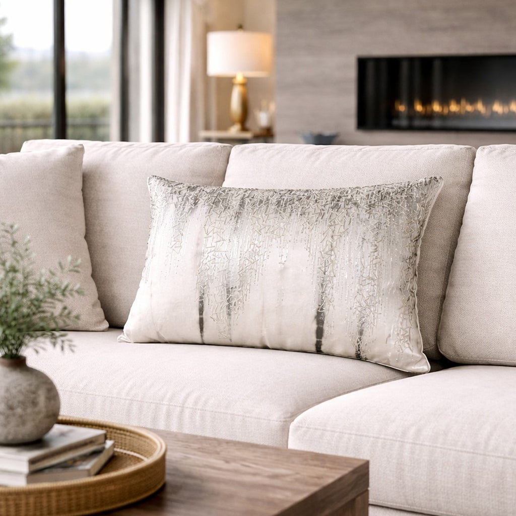Lahana Ivory Grey Pillow