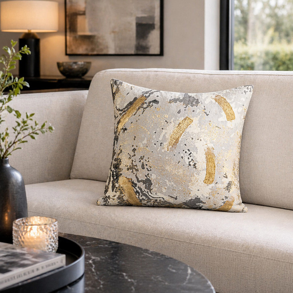 Lahana Ivory Grey Pillow