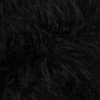 Luna Black Fur Lumbar Pillow