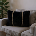 Lux Black Fur Pillow