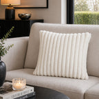 Lux White Fur Pillow