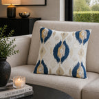 Maia Embroidered Ikat Pillow