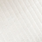 Maya White Silver Euro Sham
