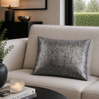 Maya Charcoal Velvet Pillow
