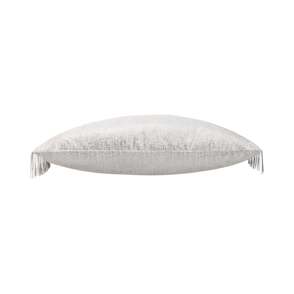 Maya White Velvet Pillow