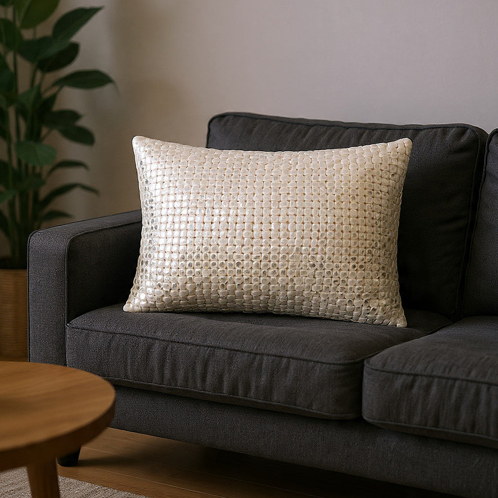 Mica Gold And Silver Pillow