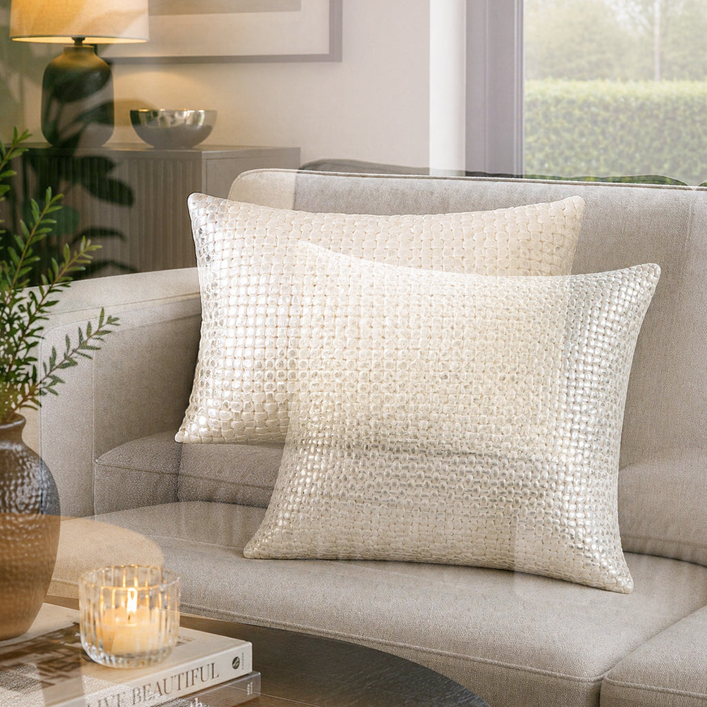 Mica Gold Silver Pillow