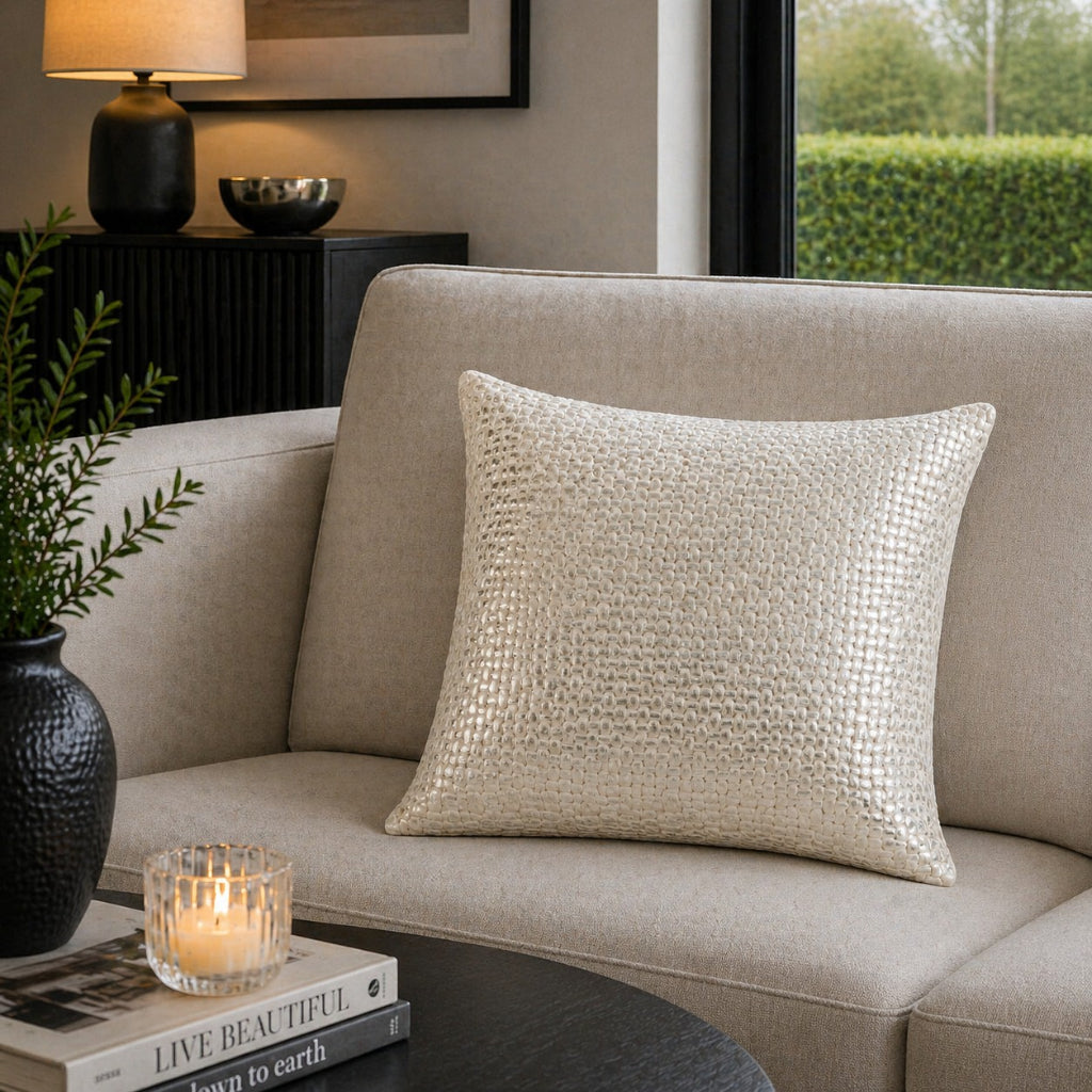 Mica Gold Silver Pillow