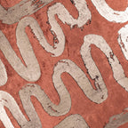 Mila Circular Abstract Rust Gold Pillow