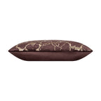 Mila Brown Gold Lumbar Pillow