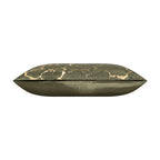 Mila Green Gold Lumbar Pillow