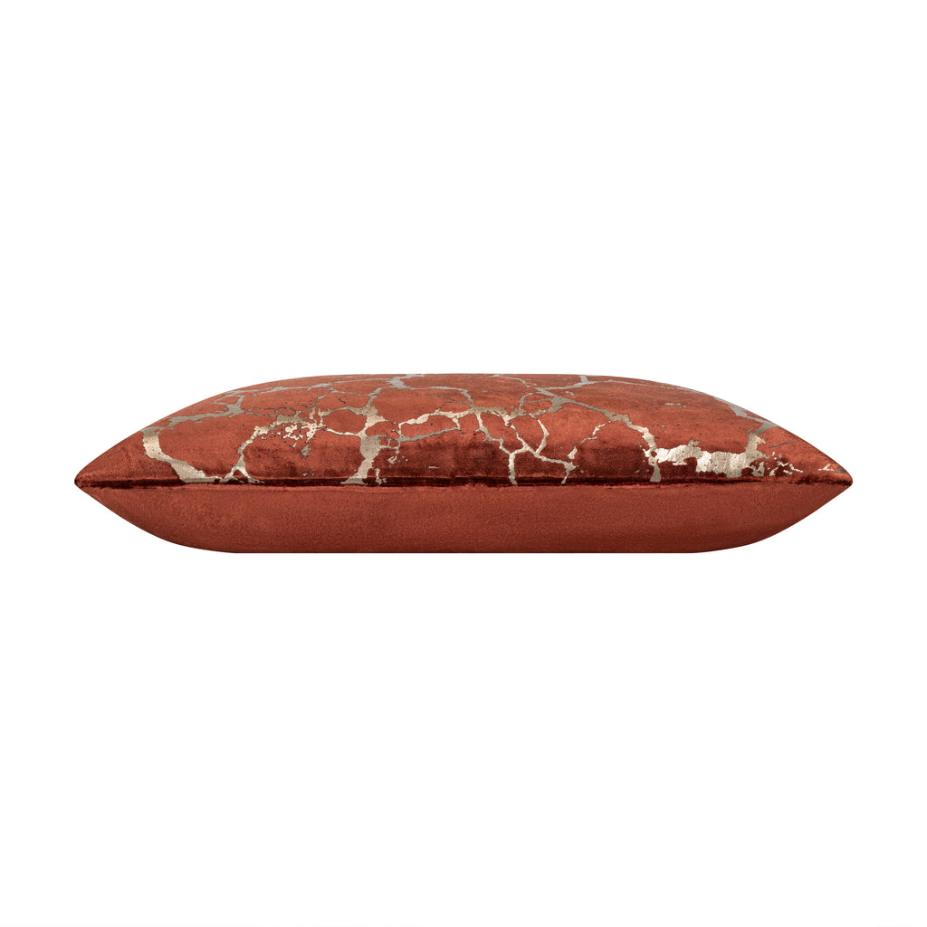 Mila Rust Gold Lumbar Pillow