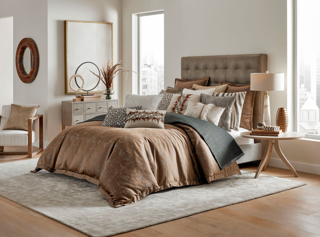 Milan Bronze Green Duvet