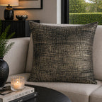 Mira Black Cotton Pillow