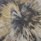 Mira Starburst Charcoal Velvet Pillow