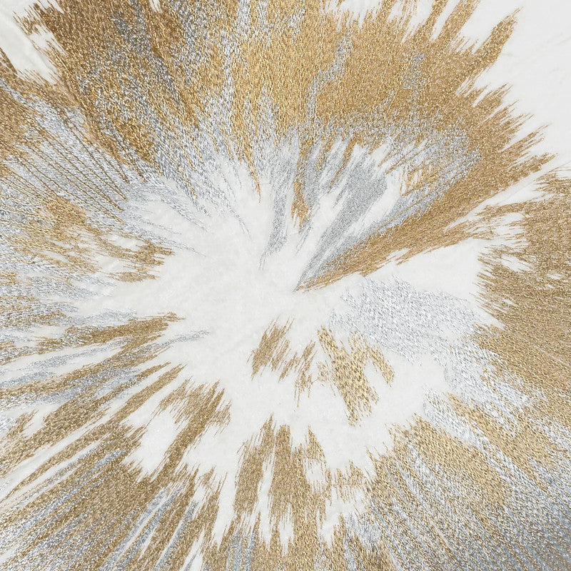 Mira Starburst Ivory Velvet Pillow